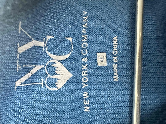 New York & Company Tracksuit Womens Size XL Blue Teal Hooded Velour Zip-up *read - Picture 10 of 16